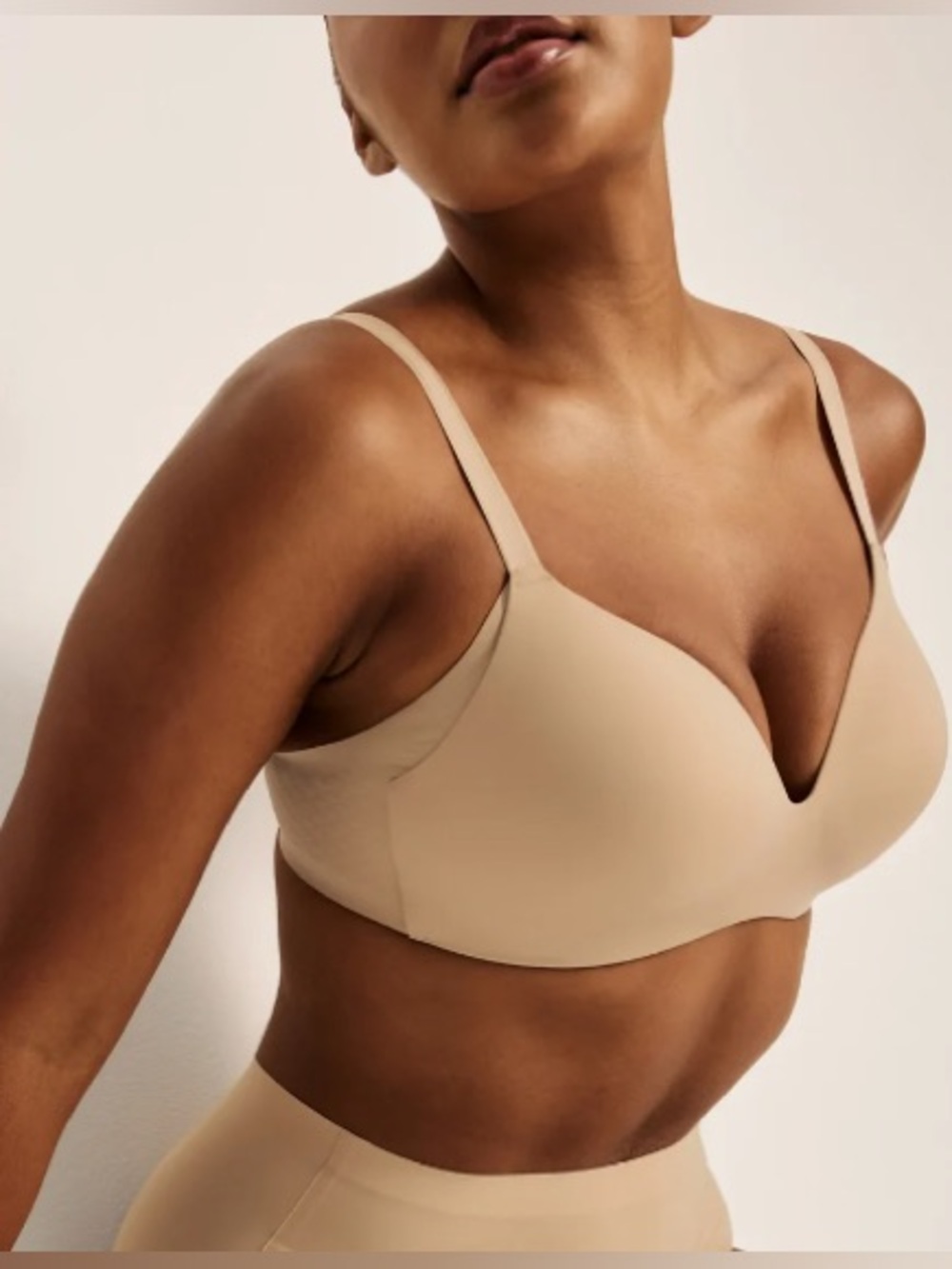 KNIX WingWoman Contour wireless Bra size 30 B - warm sand NWT